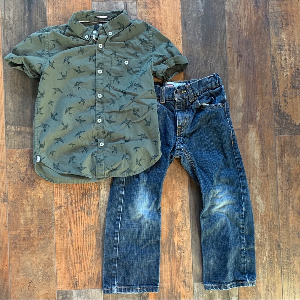 Bundle Boys Outfit : Levi’s & Button up Shirt
